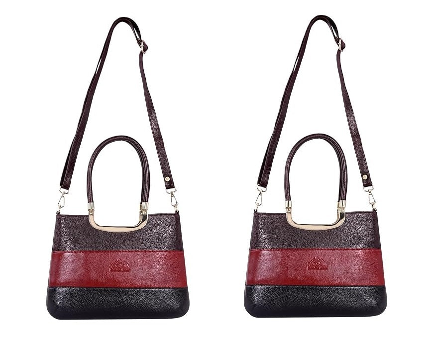 A.E Combo Of Multicolor Leather Hand Bag for Women with Multiple
